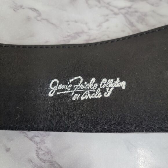 Janie Frickle Vintage Chic Western Black Leather Women\'s Corset Belt Under Bust main image 5